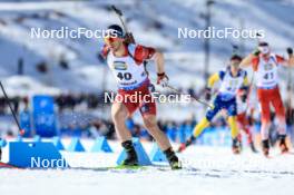 16.03.2024, Canmore, Canada (CAN): David Komatz (AUT) - IBU World Cup Biathlon, pursuit men, Canmore (CAN). www.nordicfocus.com. © Manzoni/NordicFocus. Every downloaded picture is fee-liable.