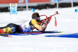 16.03.2024, Canmore, Canada (CAN): Florent Claude (BEL) - IBU World Cup Biathlon, pursuit men, Canmore (CAN). www.nordicfocus.com. © Manzoni/NordicFocus. Every downloaded picture is fee-liable.