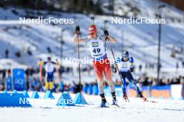 16.03.2024, Canmore, Canada (CAN): Sebastian Stalder (SUI) - IBU World Cup Biathlon, pursuit men, Canmore (CAN). www.nordicfocus.com. © Manzoni/NordicFocus. Every downloaded picture is fee-liable.