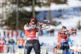 16.03.2024, Canmore, Canada (CAN): Lena Haecki-Gross (SUI) - IBU World Cup Biathlon, pursuit women, Canmore (CAN). www.nordicfocus.com. © Manzoni/NordicFocus. Every downloaded picture is fee-liable.