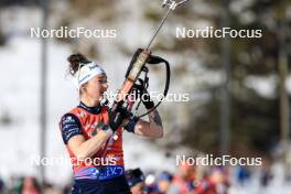 16.03.2024, Canmore, Canada (CAN): Lou Jeanmonnot (FRA) - IBU World Cup Biathlon, pursuit women, Canmore (CAN). www.nordicfocus.com. © Manzoni/NordicFocus. Every downloaded picture is fee-liable.