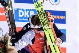 16.03.2024, Canmore, Canada (CAN): Justine Braisaz-Bouchet (FRA), Lou Jeanmonnot (FRA), (l-r) - IBU World Cup Biathlon, pursuit women, Canmore (CAN). www.nordicfocus.com. © Manzoni/NordicFocus. Every downloaded picture is fee-liable.