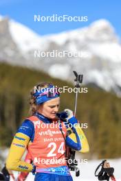 16.03.2024, Canmore, Canada (CAN): Stina Nilsson (SWE) - IBU World Cup Biathlon, pursuit women, Canmore (CAN). www.nordicfocus.com. © Manzoni/NordicFocus. Every downloaded picture is fee-liable.