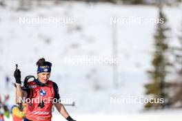 16.03.2024, Canmore, Canada (CAN): Julia Simon (FRA) - IBU World Cup Biathlon, pursuit women, Canmore (CAN). www.nordicfocus.com. © Manzoni/NordicFocus. Every downloaded picture is fee-liable.