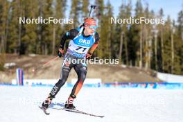 15.03.2024, Canmore, Canada (CAN): Roman Rees (GER) - IBU World Cup Biathlon, sprint men, Canmore (CAN). www.nordicfocus.com. © Manzoni/NordicFocus. Every downloaded picture is fee-liable.