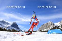 15.03.2024, Canmore, Canada (CAN): Dominic Unterweger (AUT) - IBU World Cup Biathlon, sprint men, Canmore (CAN). www.nordicfocus.com. © Manzoni/NordicFocus. Every downloaded picture is fee-liable.