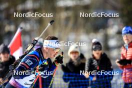 15.03.2024, Canmore, Canada (CAN): Emilien Jacquelin (FRA) - IBU World Cup Biathlon, sprint men, Canmore (CAN). www.nordicfocus.com. © Manzoni/NordicFocus. Every downloaded picture is fee-liable.