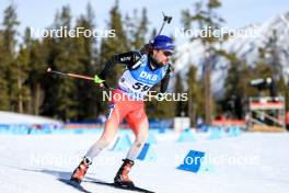 15.03.2024, Canmore, Canada (CAN): Jeremy Finello (SUI) - IBU World Cup Biathlon, sprint men, Canmore (CAN). www.nordicfocus.com. © Manzoni/NordicFocus. Every downloaded picture is fee-liable.