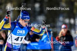 15.03.2024, Canmore, Canada (CAN): Anton Ivarsson (SWE) - IBU World Cup Biathlon, sprint men, Canmore (CAN). www.nordicfocus.com. © Manzoni/NordicFocus. Every downloaded picture is fee-liable.