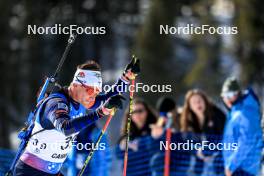 15.03.2024, Canmore, Canada (CAN): Fabien Claude (FRA) - IBU World Cup Biathlon, sprint men, Canmore (CAN). www.nordicfocus.com. © Manzoni/NordicFocus. Every downloaded picture is fee-liable.