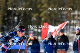 15.03.2024, Canmore, Canada (CAN): Tommaso Giacomel (ITA) - IBU World Cup Biathlon, sprint men, Canmore (CAN). www.nordicfocus.com. © Manzoni/NordicFocus. Every downloaded picture is fee-liable.