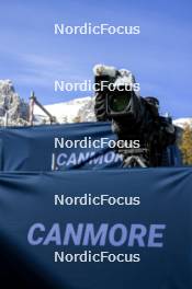 15.03.2024, Canmore, Canada (CAN): Event Feature: TV cameras in Canmore - IBU World Cup Biathlon, sprint men, Canmore (CAN). www.nordicfocus.com. © Manzoni/NordicFocus. Every downloaded picture is fee-liable.