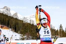 14.03.2024, Canmore, Canada (CAN): Lotte Lie (BEL) - IBU World Cup Biathlon, sprint women, Canmore (CAN). www.nordicfocus.com. © Manzoni/NordicFocus. Every downloaded picture is fee-liable.