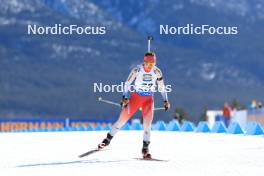14.03.2024, Canmore, Canada (CAN): Lea Meier (SUI) - IBU World Cup Biathlon, sprint women, Canmore (CAN). www.nordicfocus.com. © Manzoni/NordicFocus. Every downloaded picture is fee-liable.
