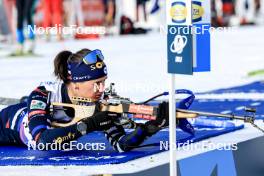 14.03.2024, Canmore, Canada (CAN): Julia Simon (FRA) - IBU World Cup Biathlon, sprint women, Canmore (CAN). www.nordicfocus.com. © Manzoni/NordicFocus. Every downloaded picture is fee-liable.