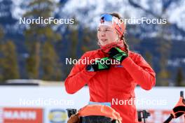14.03.2024, Canmore, Canada (CAN): Nadia Moser (CAN) - IBU World Cup Biathlon, sprint women, Canmore (CAN). www.nordicfocus.com. © Manzoni/NordicFocus. Every downloaded picture is fee-liable.