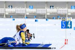 14.03.2024, Canmore, Canada (CAN): Mona Brorsson (SWE) - IBU World Cup Biathlon, sprint women, Canmore (CAN). www.nordicfocus.com. © Manzoni/NordicFocus. Every downloaded picture is fee-liable.