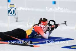12.03.2024, Canmore, Canada (CAN): Benita Peiffer (CAN) - IBU World Cup Biathlon, training, Canmore (CAN). www.nordicfocus.com. © Manzoni/NordicFocus. Every downloaded picture is fee-liable.