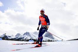 13.03.2024, Canmore, Canada (CAN): Simon Fourcade (FRA) - IBU World Cup Biathlon, training, Canmore (CAN). www.nordicfocus.com. © Manzoni/NordicFocus. Every downloaded picture is fee-liable.