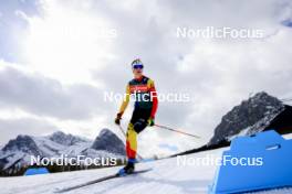 13.03.2024, Canmore, Canada (CAN): Marek Mackels (BEL) - IBU World Cup Biathlon, training, Canmore (CAN). www.nordicfocus.com. © Manzoni/NordicFocus. Every downloaded picture is fee-liable.