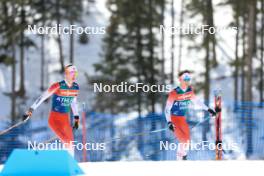 13.03.2024, Canmore, Canada (CAN): Logan Pletz (CAN), Zachary Connelly (CAN), (l-r) - IBU World Cup Biathlon, training, Canmore (CAN). www.nordicfocus.com. © Manzoni/NordicFocus. Every downloaded picture is fee-liable.