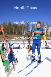 13.03.2024, Canmore, Canada (CAN): Jesper Nelin (SWE) - IBU World Cup Biathlon, training, Canmore (CAN). www.nordicfocus.com. © Manzoni/NordicFocus. Every downloaded picture is fee-liable.