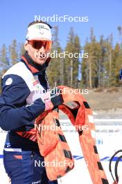 13.03.2024, Canmore, Canada (CAN): Fabien Claude (FRA) - IBU World Cup Biathlon, training, Canmore (CAN). www.nordicfocus.com. © Manzoni/NordicFocus. Every downloaded picture is fee-liable.