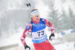 24.01.2024, Brezno-Osrblie, Slovakia (SVK): Magnus Oberhauser (AUT) - IBU Open European Championships Biathlon, individual men, Brezno-Osrblie (SVK). www.nordicfocus.com. © Reichert/NordicFocus. Every downloaded picture is fee-liable.