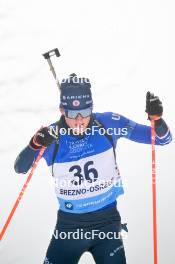 24.01.2024, Brezno-Osrblie, Slovakia (SVK): Maxime Germain (USA) - IBU Open European Championships Biathlon, individual men, Brezno-Osrblie (SVK). www.nordicfocus.com. © Reichert/NordicFocus. Every downloaded picture is fee-liable.