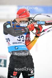24.01.2024, Brezno-Osrblie, Slovakia (SVK): Simon Kaiser (GER) - IBU Open European Championships Biathlon, individual men, Brezno-Osrblie (SVK). www.nordicfocus.com. © Reichert/NordicFocus. Every downloaded picture is fee-liable.