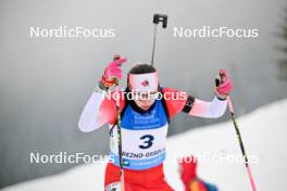 24.01.2024, Brezno-Osrblie, Slovakia (SVK): Gillian Gowling (CAN) - IBU Open European Championships Biathlon, individual women, Brezno-Osrblie (SVK). www.nordicfocus.com. © Reichert/NordicFocus. Every downloaded picture is fee-liable.