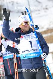 27.01.2024, Brezno-Osrblie, Slovakia (SVK): Antonin Guigonnat (FRA) - IBU Open European Championships Biathlon, medals, Brezno-Osrblie (SVK). www.nordicfocus.com. © Reichert/NordicFocus. Every downloaded picture is fee-liable.