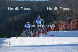 28.01.2024, Brezno-Osrblie, Slovakia (SVK): Joni Mustonen (FIN), Nicolo' Betemps (ITA), (l-r) - IBU Open European Championships Biathlon, mixed relay, Brezno-Osrblie (SVK). www.nordicfocus.com. © Reichert/NordicFocus. Every downloaded picture is fee-liable.