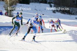 28.01.2024, Brezno-Osrblie, Slovakia (SVK): Tomas Kaukenas (LTU), Robert Heldna (EST), (l-r) - IBU Open European Championships Biathlon, mixed relay, Brezno-Osrblie (SVK). www.nordicfocus.com. © Reichert/NordicFocus. Every downloaded picture is fee-liable.