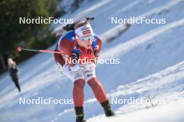 28.01.2024, Brezno-Osrblie, Slovakia (SVK): Edgars Mise (LAT) - IBU Open European Championships Biathlon, mixed relay, Brezno-Osrblie (SVK). www.nordicfocus.com. © Reichert/NordicFocus. Every downloaded picture is fee-liable.