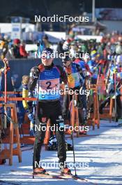 28.01.2024, Brezno-Osrblie, Slovakia (SVK): Lucas Fratzscher (GER) - IBU Open European Championships Biathlon, mixed relay, Brezno-Osrblie (SVK). www.nordicfocus.com. © Reichert/NordicFocus. Every downloaded picture is fee-liable.
