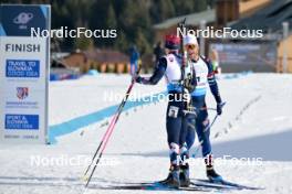 27.01.2024, Brezno-Osrblie, Slovakia (SVK): Isak Frey (NOR), Antonin Guigonnat (FRA), (l-r) - IBU Open European Championships Biathlon, pursuit men, Brezno-Osrblie (SVK). www.nordicfocus.com. © Reichert/NordicFocus. Every downloaded picture is fee-liable.