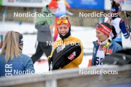 27.01.2024, Brezno-Osrblie, Slovakia (SVK): Marlene Fichtner (GER), Juliane Fruehwirt (GER), (l-r) - IBU Open European Championships Biathlon, pursuit women, Brezno-Osrblie (SVK). www.nordicfocus.com. © Reichert/NordicFocus. Every downloaded picture is fee-liable.