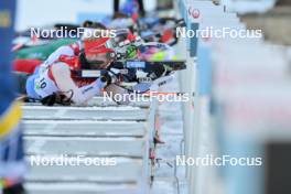 28.01.2024, Brezno-Osrblie, Slovakia (SVK): Gion Stalder (SUI) - IBU Open European Championships Biathlon, single mixed relay, Brezno-Osrblie (SVK). www.nordicfocus.com. © Reichert/NordicFocus. Every downloaded picture is fee-liable.