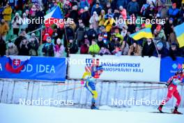 28.01.2024, Brezno-Osrblie, Slovakia (SVK): Sara Andersson (SWE) - IBU Open European Championships Biathlon, single mixed relay, Brezno-Osrblie (SVK). www.nordicfocus.com. © Reichert/NordicFocus. Every downloaded picture is fee-liable.