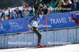 26.01.2024, Brezno-Osrblie, Slovakia (SVK): Nicolo' Betemps (ITA) - IBU Open European Championships Biathlon, sprint men, Brezno-Osrblie (SVK). www.nordicfocus.com. © Reichert/NordicFocus. Every downloaded picture is fee-liable.