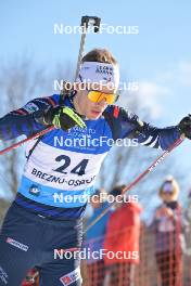26.01.2024, Brezno-Osrblie, Slovakia (SVK): Damien Levet (FRA) - IBU Open European Championships Biathlon, sprint men, Brezno-Osrblie (SVK). www.nordicfocus.com. © Reichert/NordicFocus. Every downloaded picture is fee-liable.