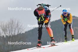 23.01.2024, Brezno-Osrblie, Slovakia (SVK): Linus Kesper (GER) - IBU Open European Championships Biathlon, training, Brezno-Osrblie (SVK). www.nordicfocus.com. © Reichert/NordicFocus. Every downloaded picture is fee-liable.