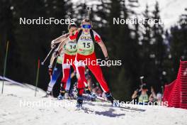 22.03.2024, Meribel, France (FRA): Eva Laine (FRA) - French Championships biathlon, mass, Meribel (FRA). www.nordicfocus.com. © Thibaut/NordicFocus. Every downloaded picture is fee-liable.