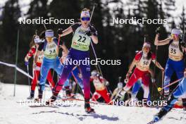 22.03.2024, Meribel, France (FRA): Anna Blanc (FRA) - French Championships biathlon, mass, Meribel (FRA). www.nordicfocus.com. © Thibaut/NordicFocus. Every downloaded picture is fee-liable.
