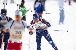 22.03.2024, Meribel, France (FRA): Antonin Guigonnat (FRA) - French Championships biathlon, mass, Meribel (FRA). www.nordicfocus.com. © Thibaut/NordicFocus. Every downloaded picture is fee-liable.