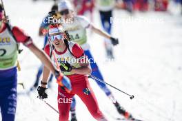 22.03.2024, Meribel, France (FRA): Unknown athlete competes - French Championships biathlon, mass, Meribel (FRA). www.nordicfocus.com. © Thibaut/NordicFocus. Every downloaded picture is fee-liable.