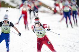 22.03.2024, Meribel, France (FRA): Clement Pires (FRA) - French Championships biathlon, mass, Meribel (FRA). www.nordicfocus.com. © Thibaut/NordicFocus. Every downloaded picture is fee-liable.