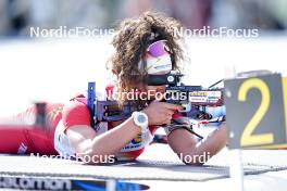22.03.2024, Meribel, France (FRA): Matilda Dodos (FRA) - French Championships biathlon, mass, Meribel (FRA). www.nordicfocus.com. © Thibaut/NordicFocus. Every downloaded picture is fee-liable.