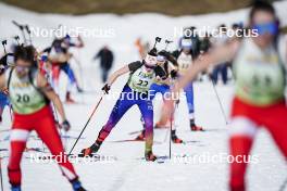 22.03.2024, Meribel, France (FRA): Anna Blanc (FRA) - French Championships biathlon, mass, Meribel (FRA). www.nordicfocus.com. © Thibaut/NordicFocus. Every downloaded picture is fee-liable.